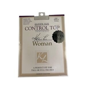 Kathie Lee Woman Queen Size Control Top Everyday Sheer Pantyhose Ivory 4X 4763